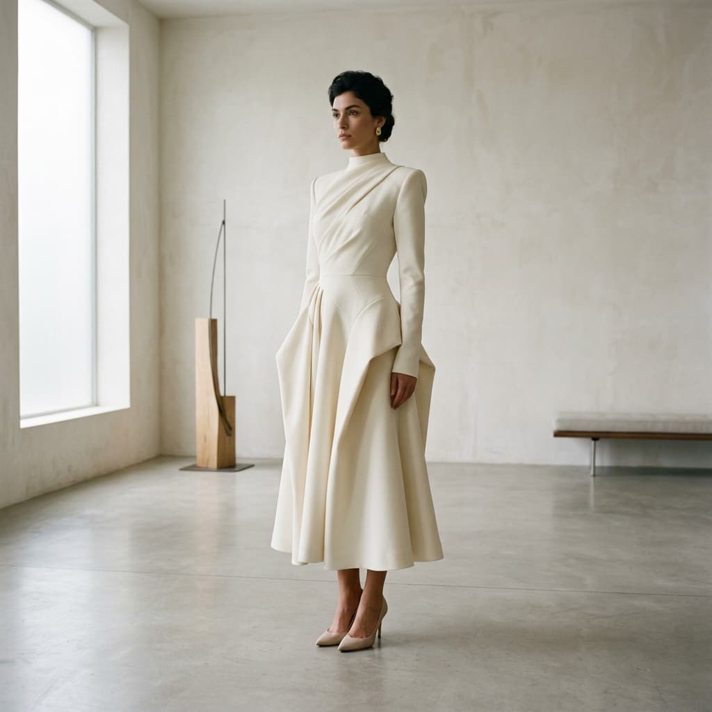 SILK SLIP ARCHIVE DRESS — view 1